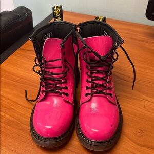 Dr. Martens Kids Bright Pink Boots